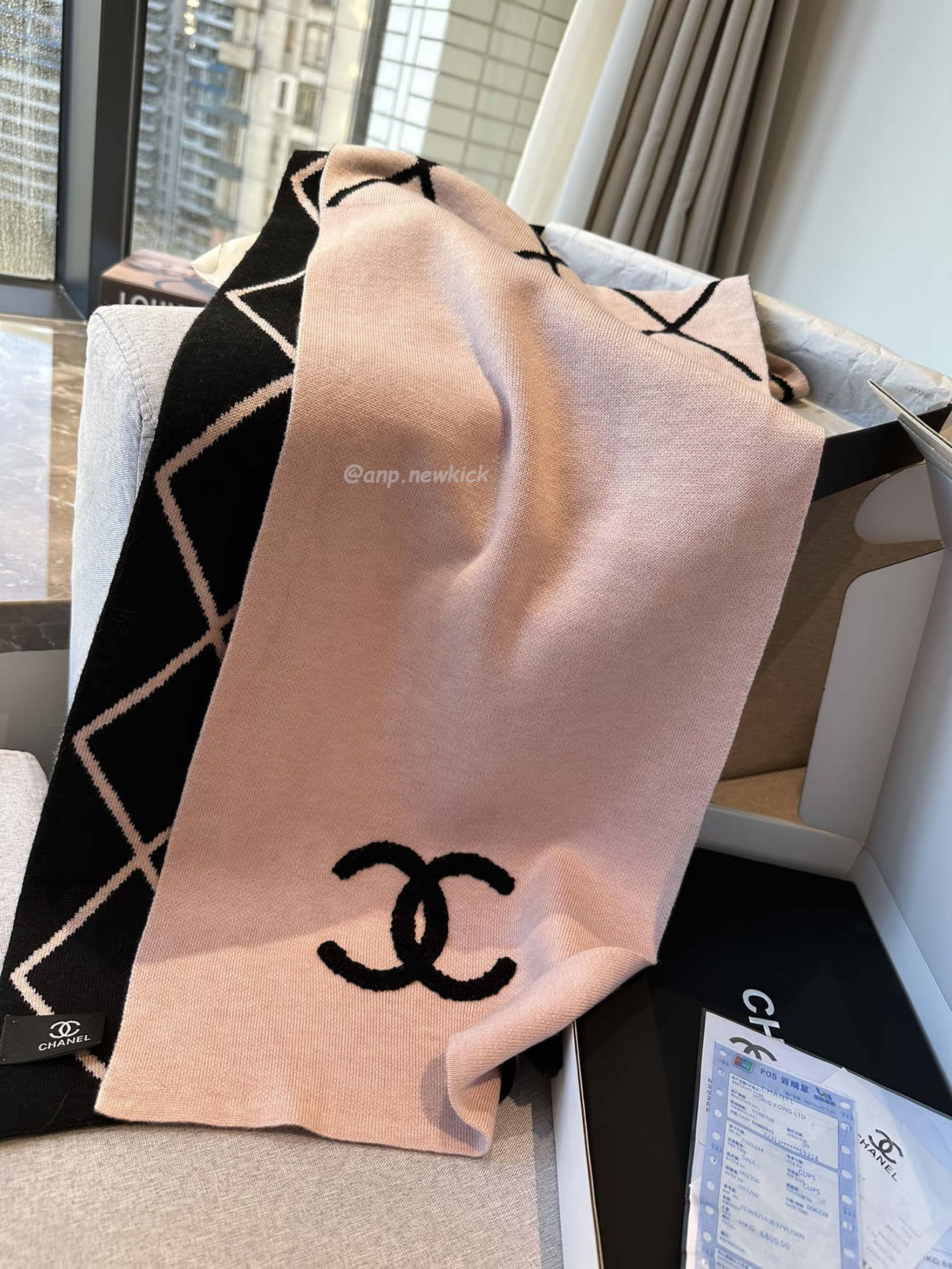 Chanel 2024 New 24b Cashmere Knitted Scarf 30x180cm (11) - newkick.cc